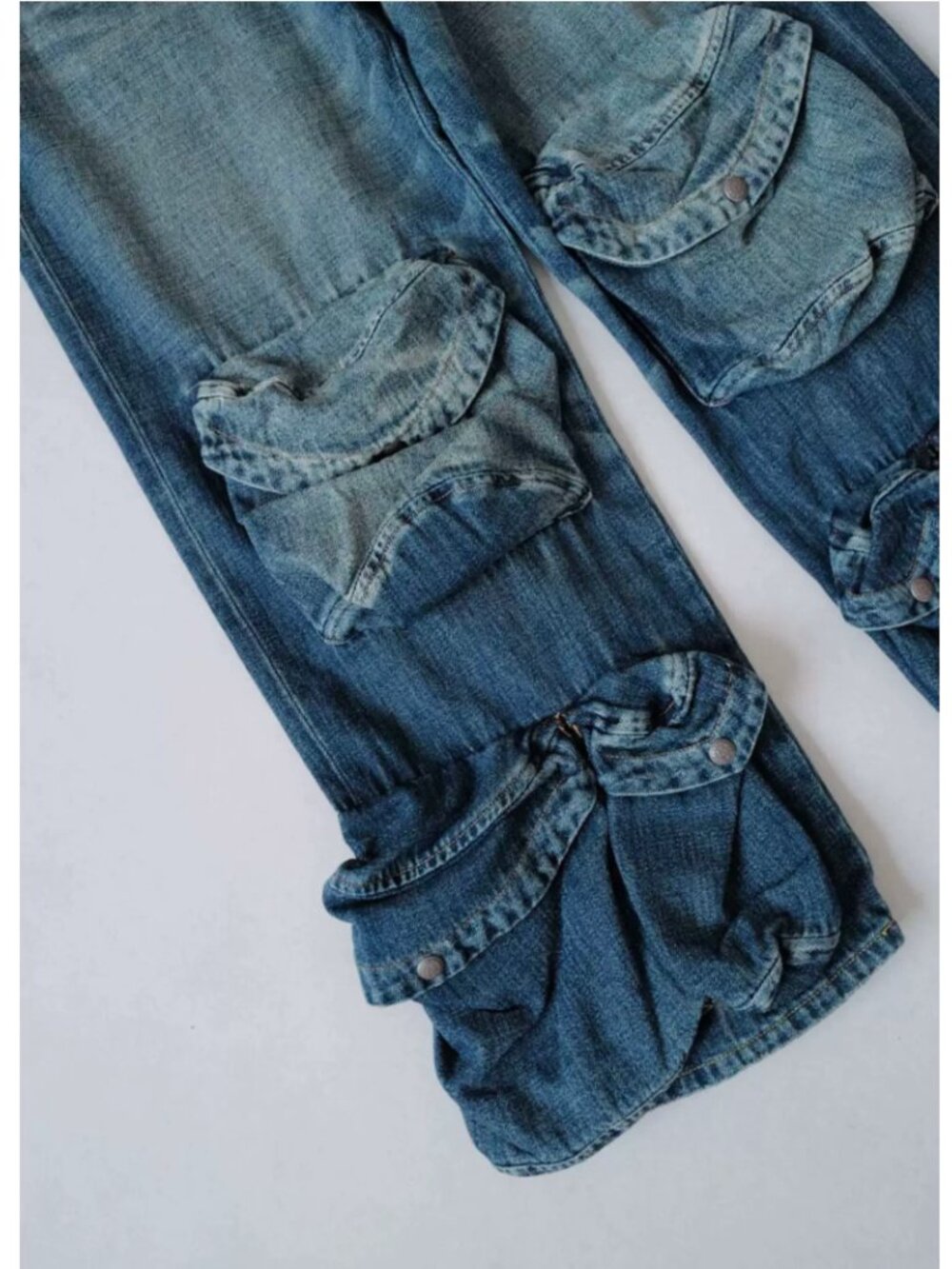 NWT R13 Multipocket Utility Jeans 23/24/25 Dane Indigo - Picture 11 of 12